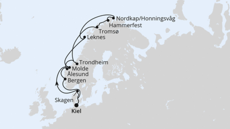 Norwegen mit Lofoten & Nordkap ab Kiel Norwegen mit Lofoten & Nordkap ab Kiel