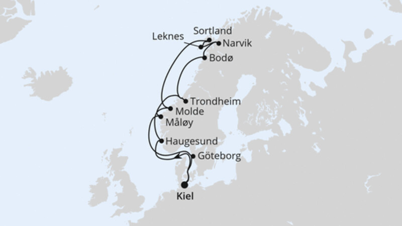 Norwegen mit Lofoten & Vesterålen ab Kiel Norwegen mit Lofoten & Vesterålen ab Kiel