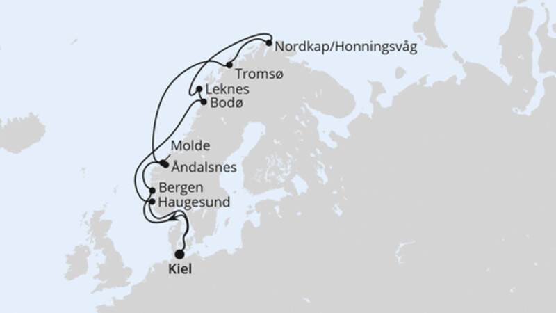 Norwegen mit Lofoten & Nordkap ab Kiel Norwegen mit Lofoten & Nordkap ab Kiel