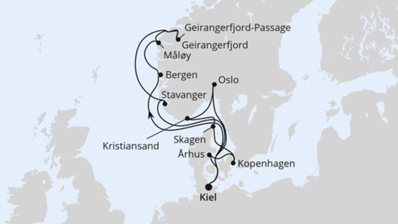 Große Skandinavien-Reise ab Kiel 1 Große Skandinavien-Reise ab Kiel 1