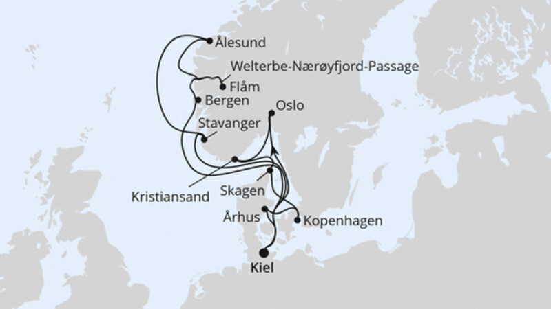 Große Skandinavien-Reise ab Kiel 2 Große Skandinavien-Reise ab Kiel 2