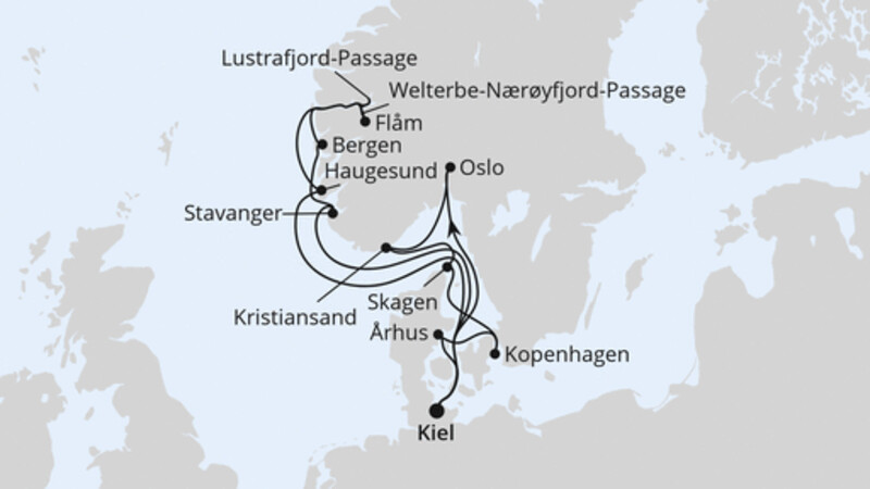 Große Skandinavien-Reise ab Kiel 2 Große Skandinavien-Reise ab Kiel 2