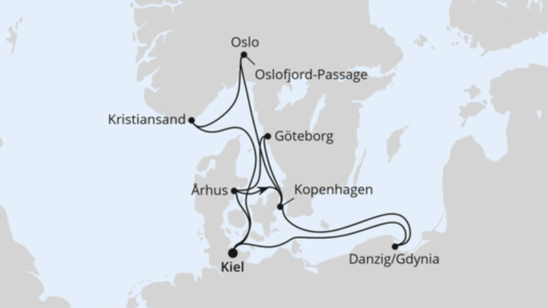 Skandinavien & Polen ab Kiel 1 Skandinavien & Polen ab Kiel 1