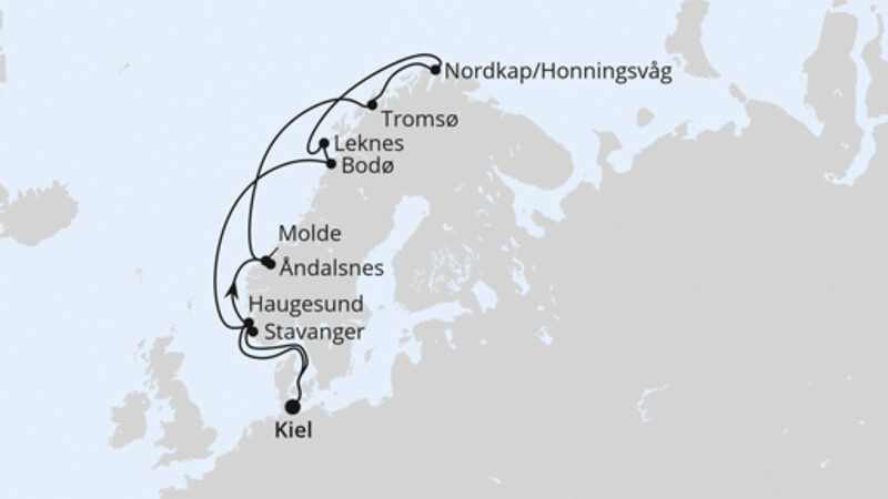 Norwegen mit Lofoten & Nordkap ab Kiel Norwegen mit Lofoten & Nordkap ab Kiel