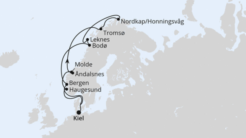 Norwegen mit Lofoten & Nordkap ab Kiel Norwegen mit Lofoten & Nordkap ab Kiel