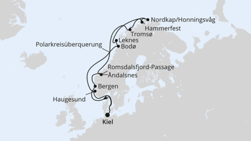 Norwegen mit Lofoten & Nordkap ab Kiel Norwegen mit Lofoten & Nordkap ab Kiel