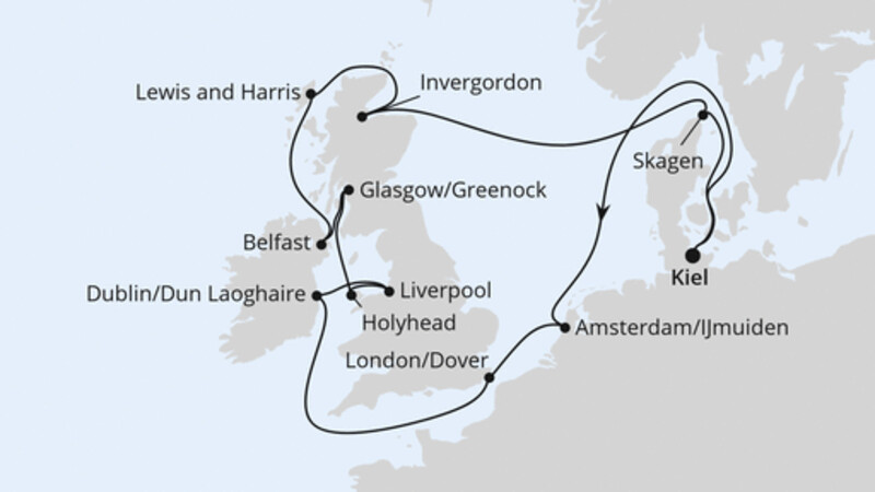 Großbritannien & Irland ab Kiel Großbritannien & Irland ab Kiel