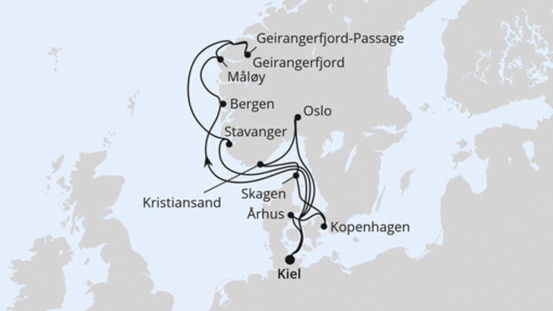 Große Skandinavien-Reise ab Kiel 1 Große Skandinavien-Reise ab Kiel 1