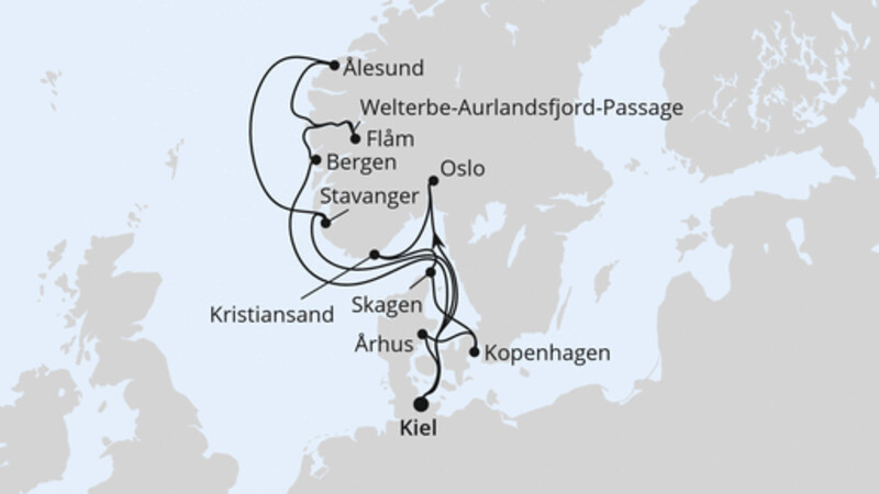 Große Skandinavien-Reise ab Kiel 2 Große Skandinavien-Reise ab Kiel 2