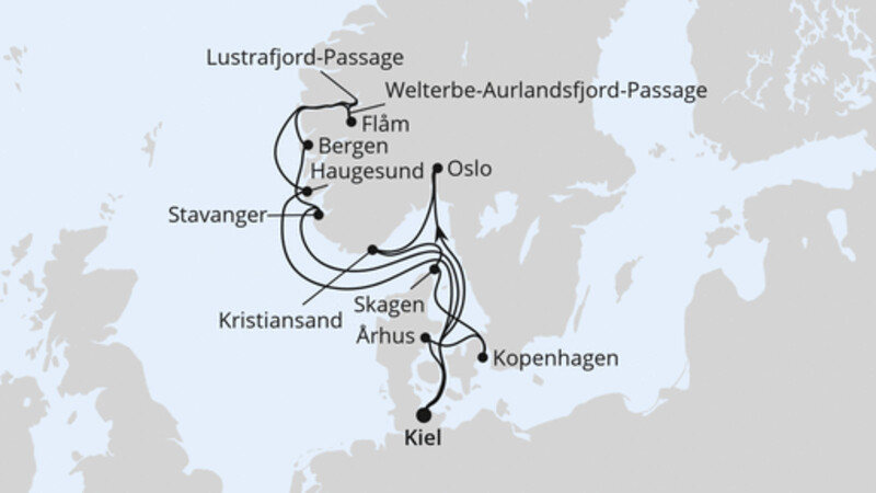 Große Skandinavien-Reise ab Kiel 2 Große Skandinavien-Reise ab Kiel 2