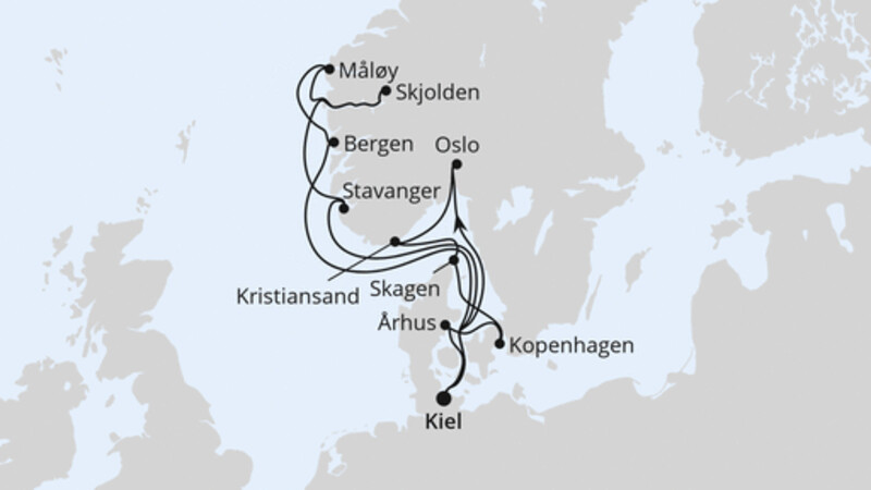 Große Skandinavien-Reise ab Kiel 2 Große Skandinavien-Reise ab Kiel 2