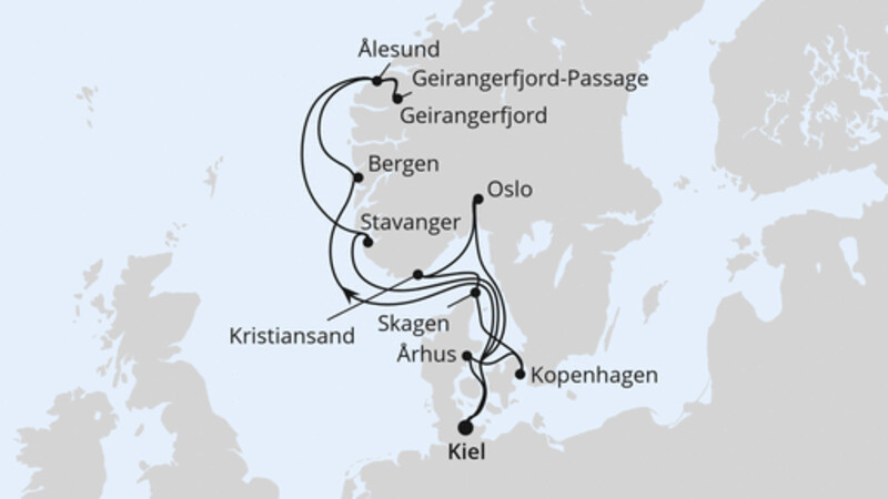 Große Skandinavien-Reise ab Kiel 1 Große Skandinavien-Reise ab Kiel 1