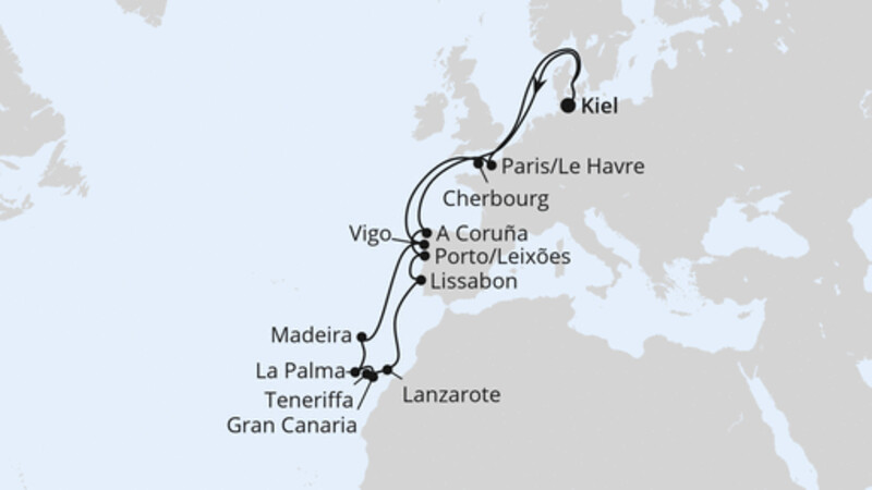 Große Winterpause Kanaren ab Kiel Große Winterpause Kanaren ab Kiel