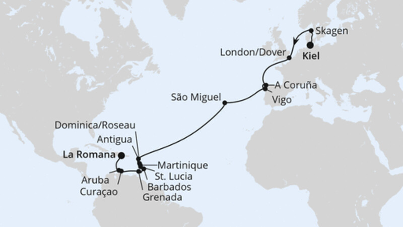 Von Kiel über die Azoren in die Dom. Republik Von Kiel über die Azoren in die Dom. Republik