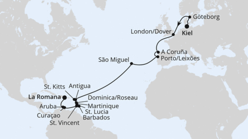 Von Kiel in die Dominikanischen Republik Von Kiel in die Dominikanischen Republik