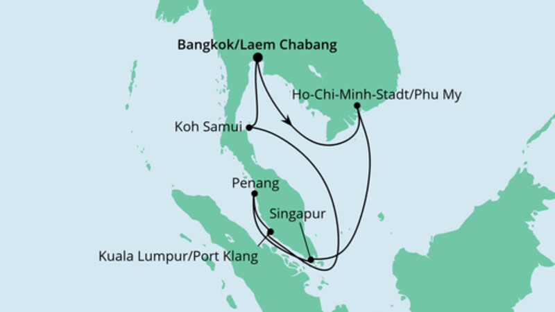 Thailand, Malaysia & Singapur