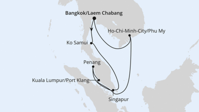 Thailand, Malaysia, Singapur & Vietnam
