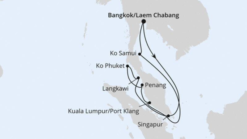 Thailand, Malaysia & Singapur