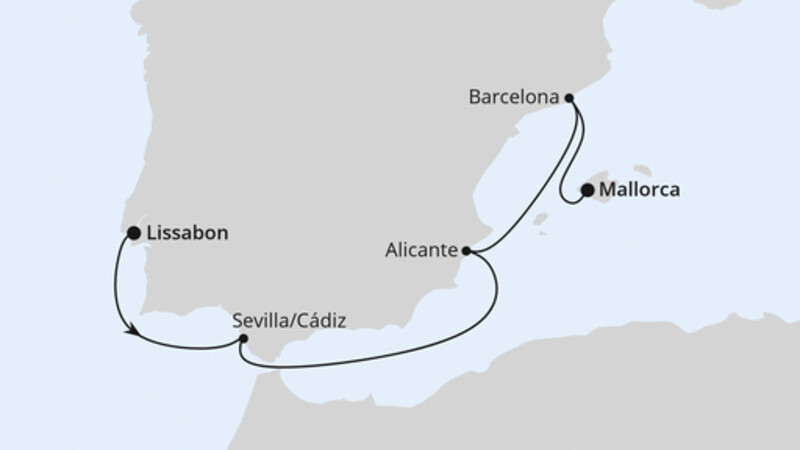Von Lissabon nach Mallorca