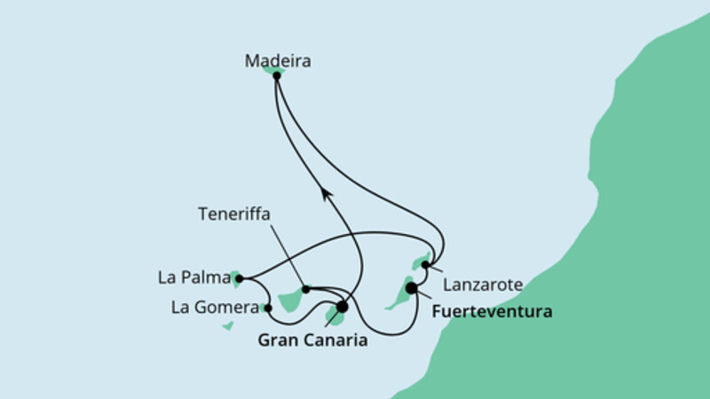 Große Kanaren-Rundreise & Madeira