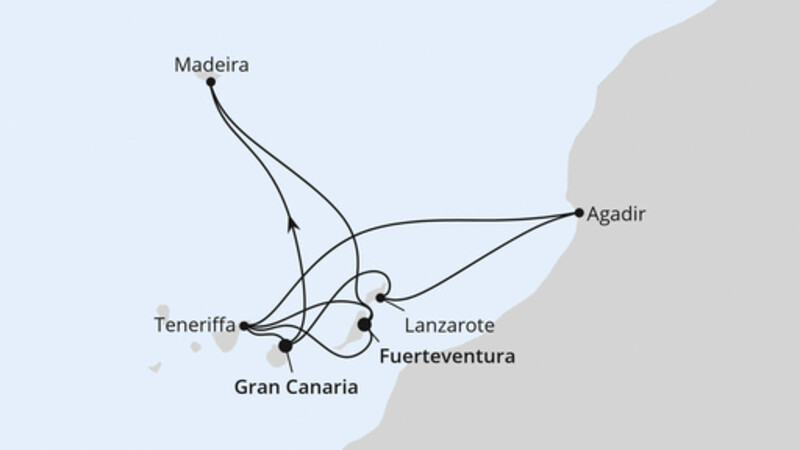 Kanaren, Madeira & Marokko Kanaren, Madeira & Marokko