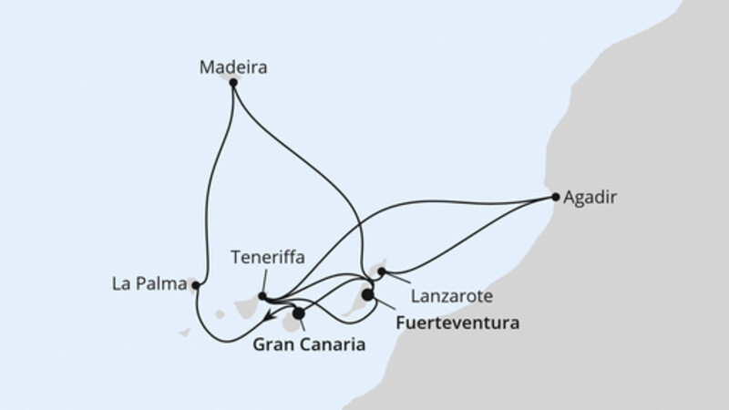 Kanaren, Madeira & Marokko Kanaren, Madeira & Marokko