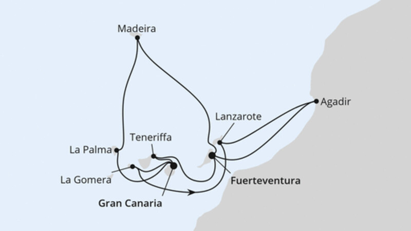 Kanaren, Madeira & Marokko Kanaren, Madeira & Marokko