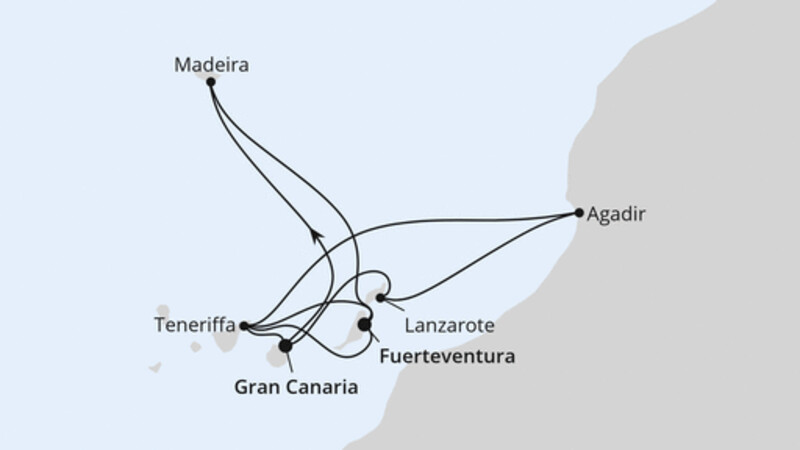 Kanaren, Madeira & Marokko Kanaren, Madeira & Marokko