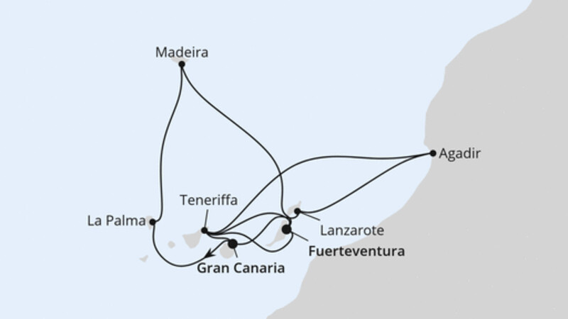 Kanaren, Madeira & Marokko Kanaren, Madeira & Marokko