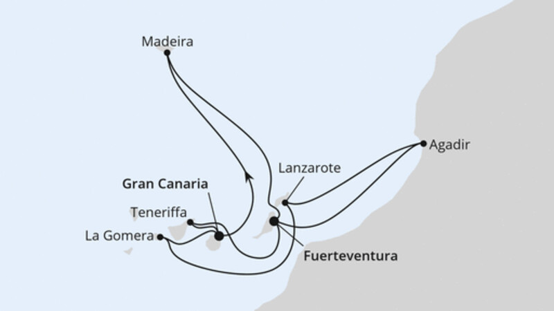 Kanaren, Madeira & Marokko Kanaren, Madeira & Marokko
