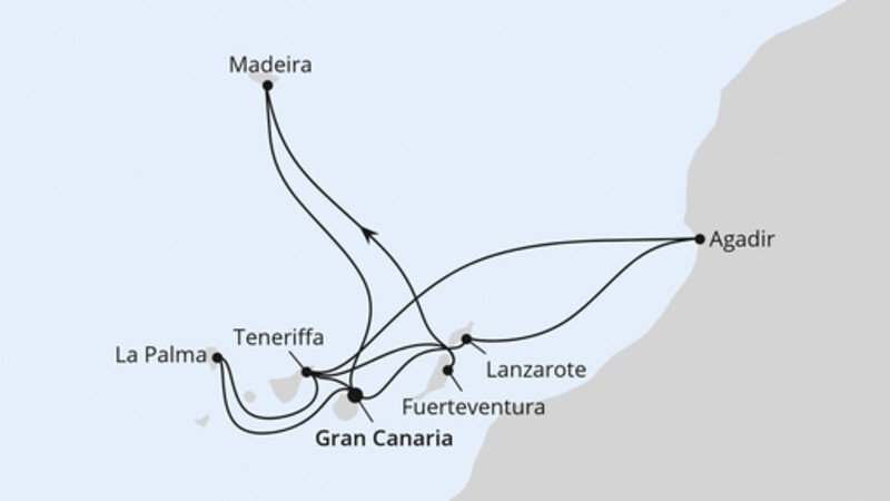 Kanaren, Madeira & Marokko ab Gran Canaria Kanaren, Madeira & Marokko ab Gran Canaria