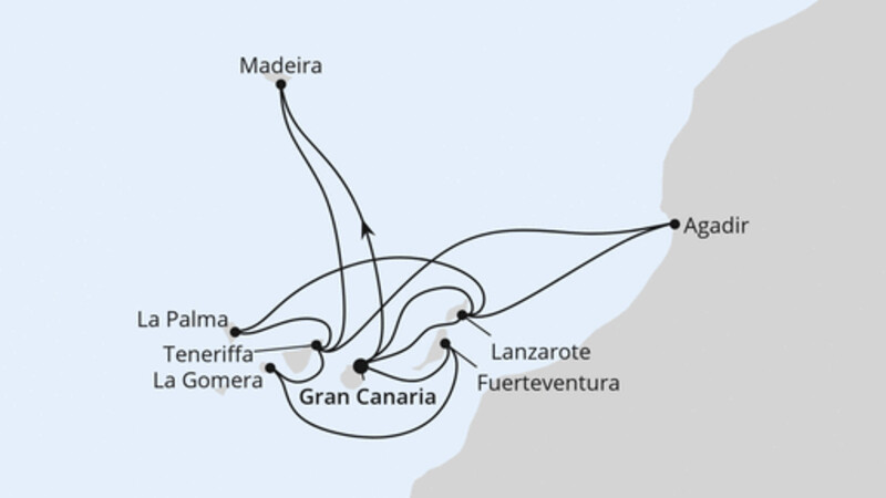 Große Kanarenreise mit Madeira & Marokko