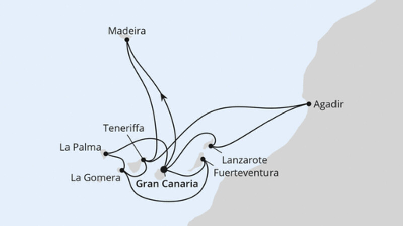 Große Kanaren-Reise mit Madeira & Marokko Große Kanaren-Reise mit Madeira & Marokko