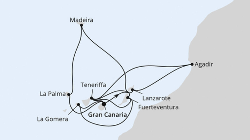 Große Kanaren-Reise mit Madeira & Marokko Große Kanaren-Reise mit Madeira & Marokko