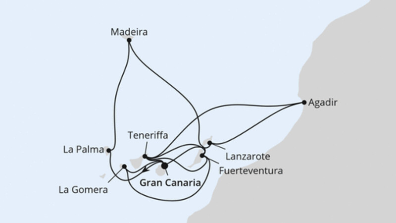 Große Kanaren-Reise mit Madeira & Marokko Große Kanaren-Reise mit Madeira & Marokko