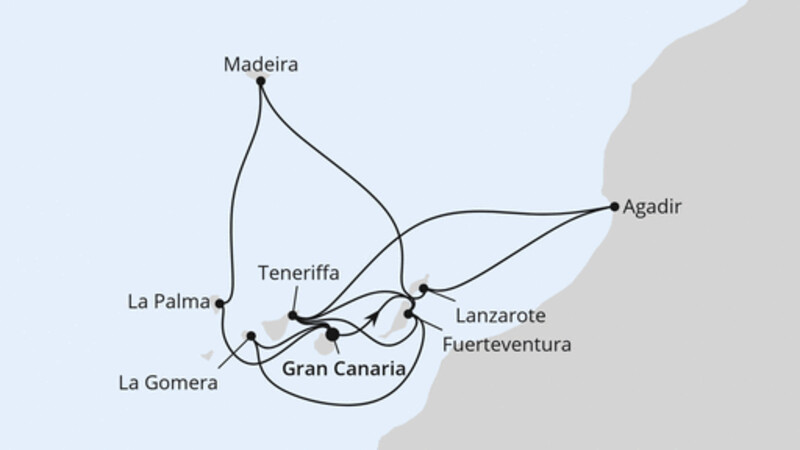 Große Kanaren-Reise mit Madeira & Marokko Große Kanaren-Reise mit Madeira & Marokko