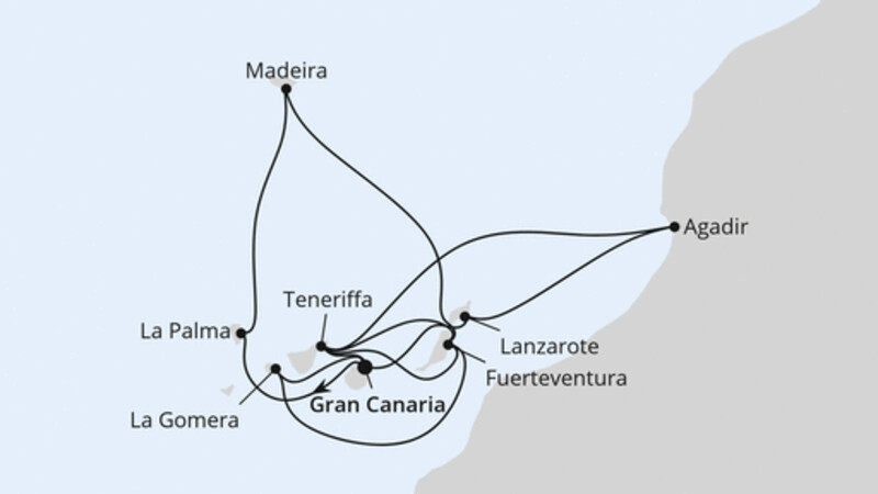 Große Kanaren-Reise mit Madeira & Marokko Große Kanaren-Reise mit Madeira & Marokko