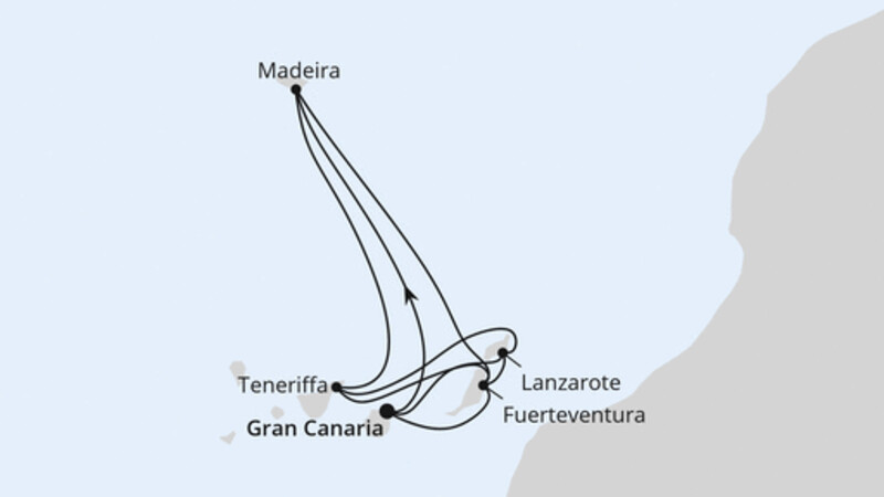 Große Kanaren-Reise & Madeira ab Gran Canaria Große Kanaren-Reise & Madeira ab Gran Canaria