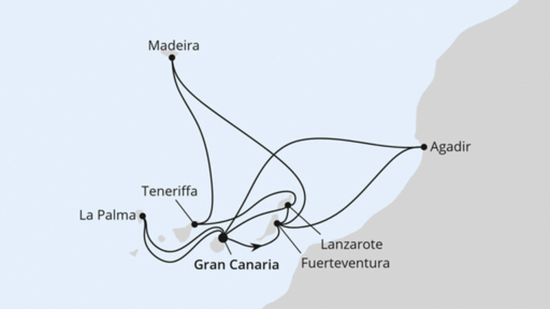 Große Kanaren-Reise & Marokko ab Gran Canaria Große Kanaren-Reise & Marokko ab Gran Canaria