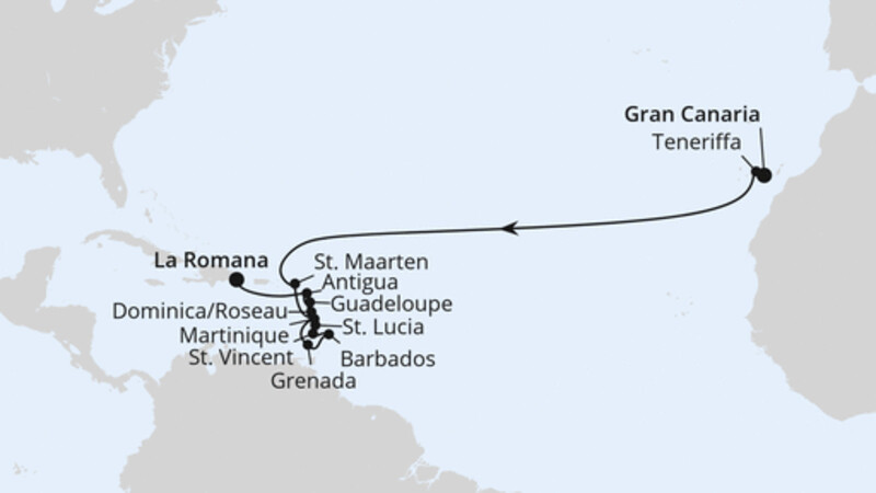 Von Gran Canaria in die Dominikanische Republik