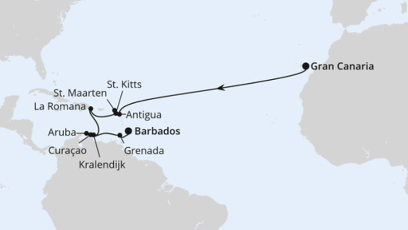 Von Gran Canaria nach Barbados