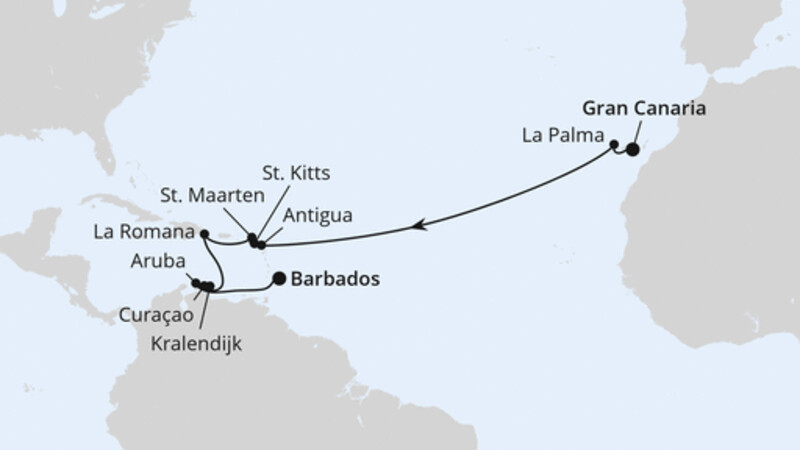 Von Gran Canaria nach Barbados Von Gran Canaria nach Barbados
