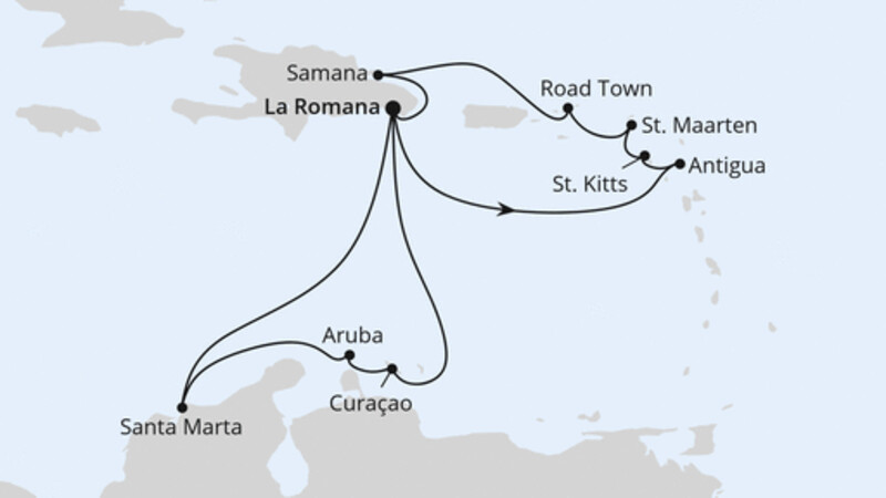 Karibische Inseln ab Dominikanische Republik 2 Karibische Inseln ab Dominikanische Republik 2