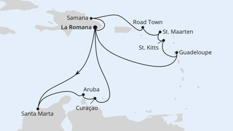 Karibische Inseln ab Dominikanische Republik 2 Karibische Inseln ab Dominikanische Republik 2