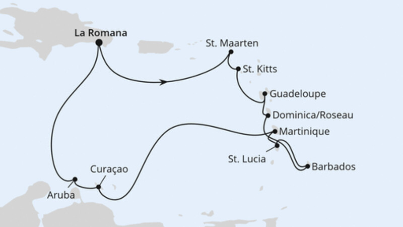 Karibische Inseln ab Dominikanische Republik 1