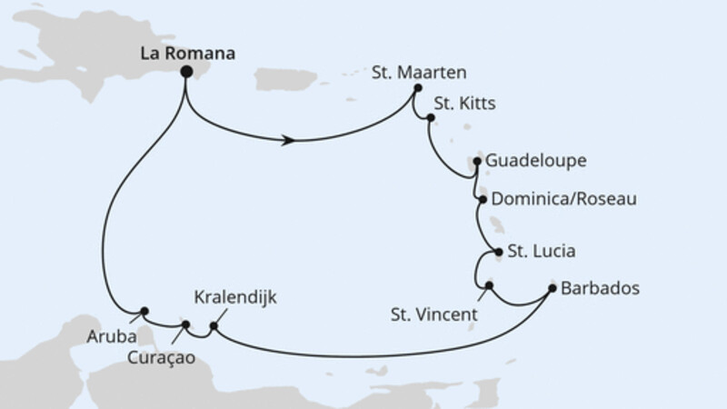 Karibische Inseln ab Dominikanische Republik 1 Karibische Inseln ab Dominikanische Republik 1