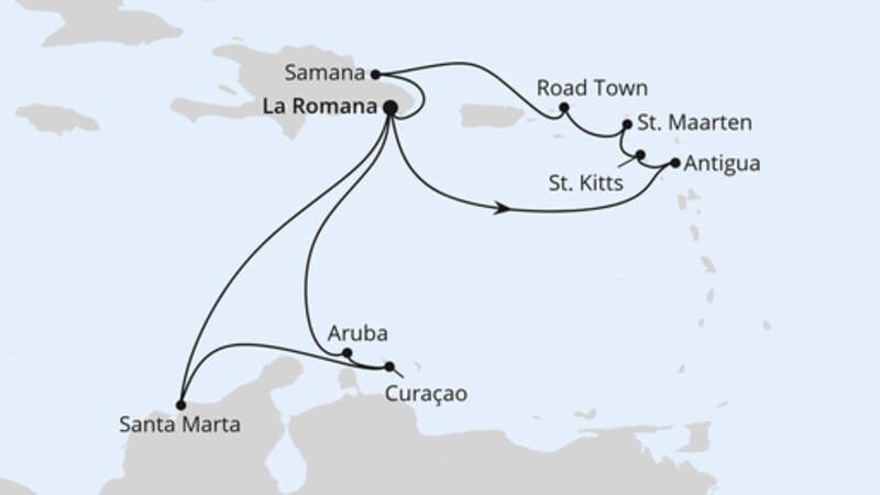 Karibische Inseln ab Dominikanische Republik 2 Karibische Inseln ab Dominikanische Republik 2