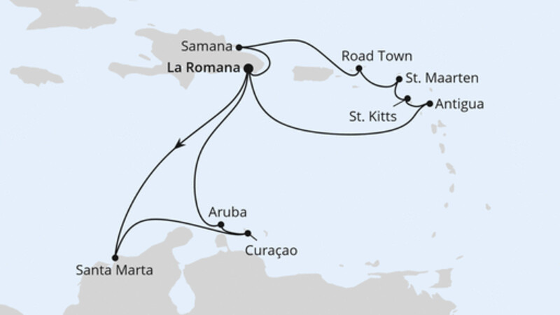 Karibische Inseln ab Dominikanische Republik 2 Karibische Inseln ab Dominikanische Republik 2