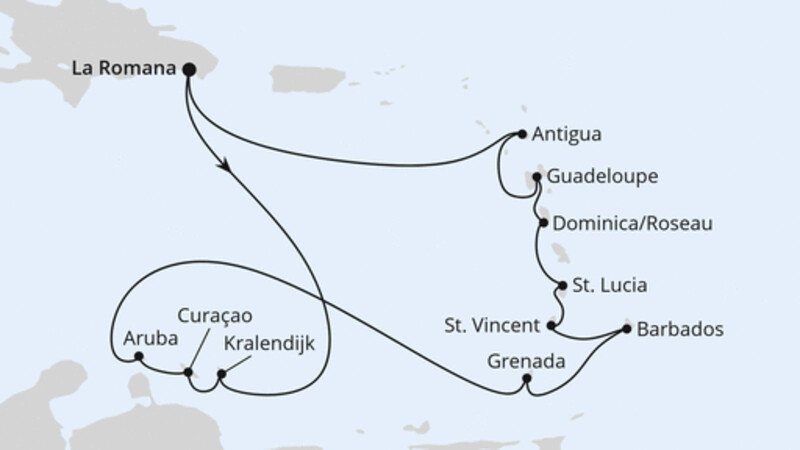 Karibische Inseln ab Dominikanische Republik Karibische Inseln ab Dominikanische Republik