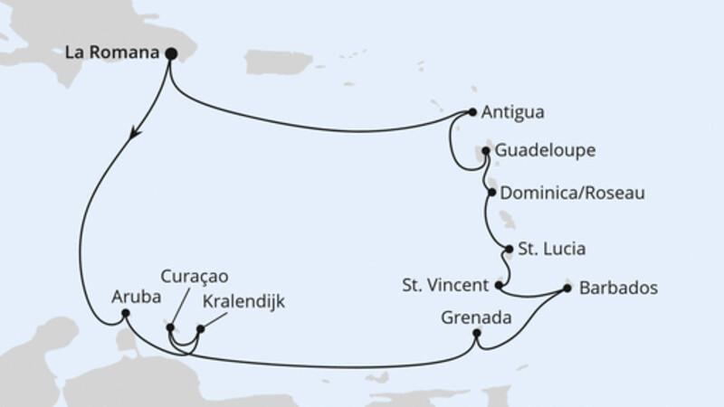 Karibische Inseln ab Dominikanische Republik Karibische Inseln ab Dominikanische Republik